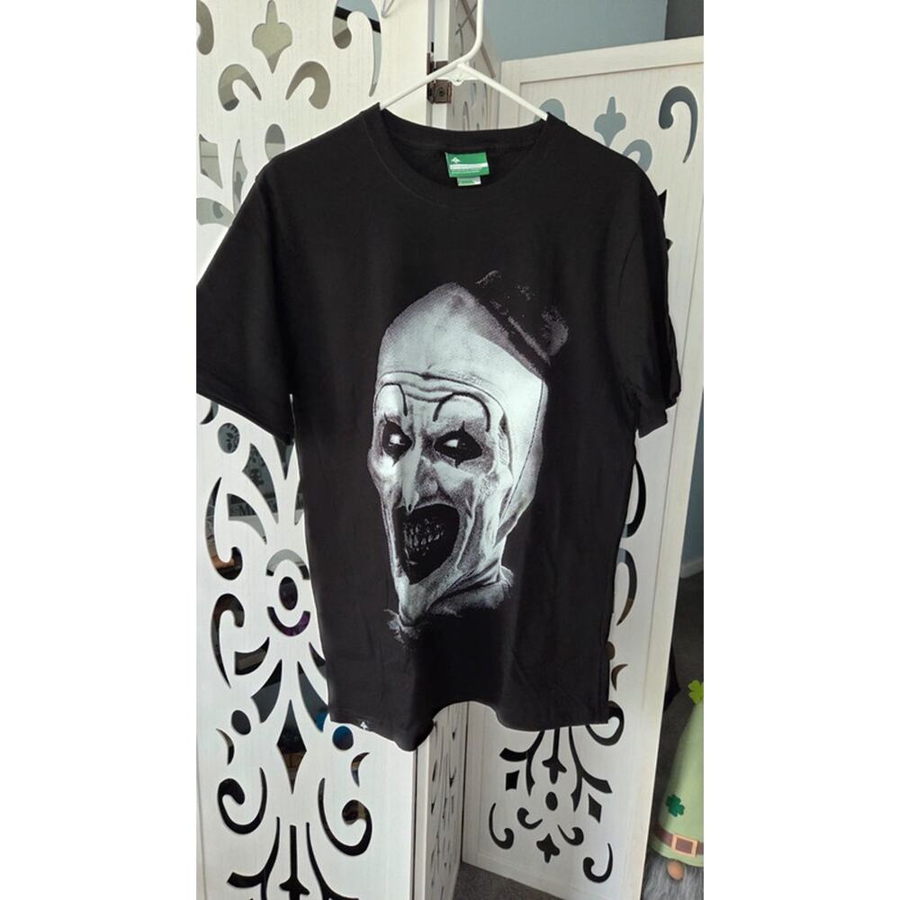 Art The Clown Horror Graphic goth Small Black Terrifier Movie Shirt LRzdG oversz
